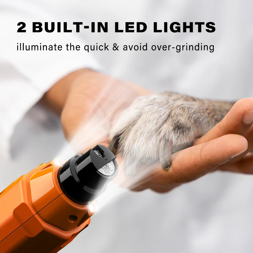 Super Quiet Rechargeable Electric Dog Nail Trimmer Painless