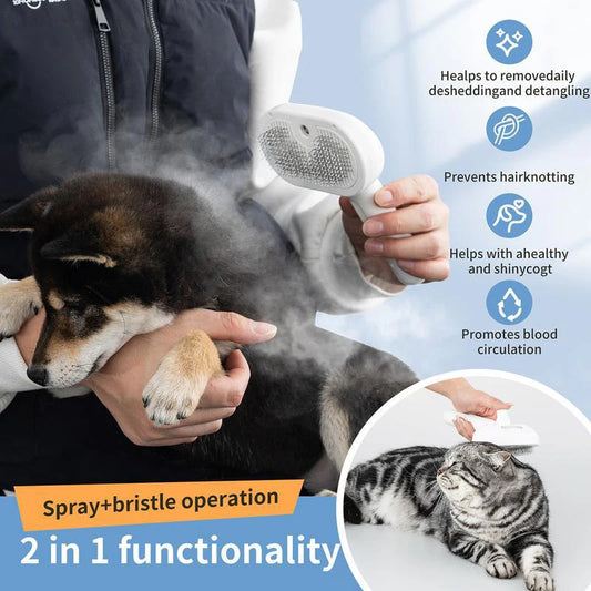 Steam Massage Brush for Dog and Cats