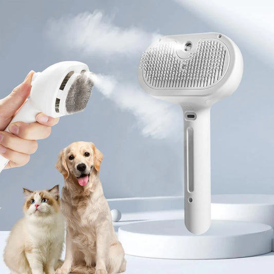 Steam Massage Brush for Dog and Cats