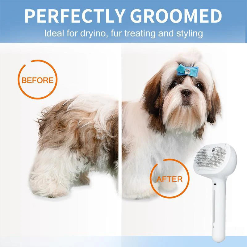 Steam Massage Brush for Dog and Cats