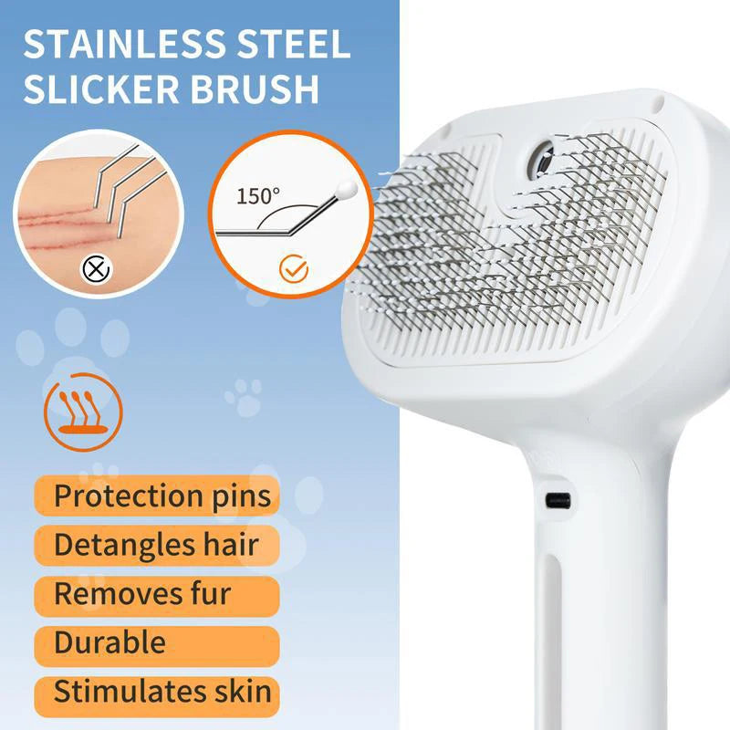 Steam Massage Brush for Dog and Cats